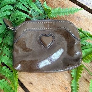 Brighton Glossy Brown Heart Coin Case